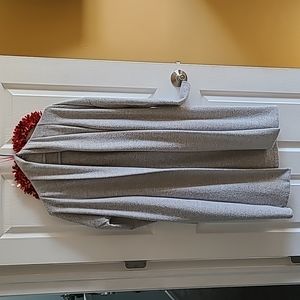 Long, grey sweater